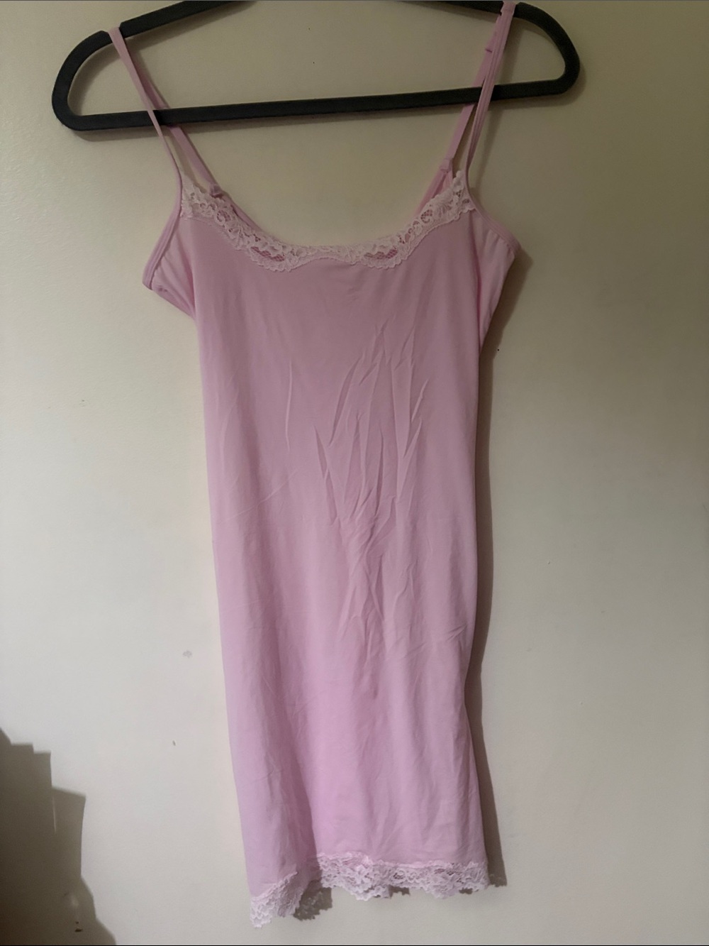 SKIMS Lace-Trim Slip Dress